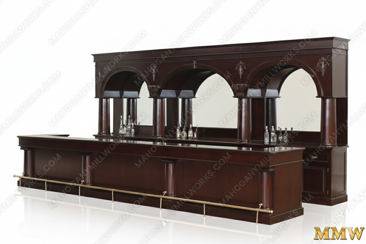 20ft Custom Mahogany Brunswick  Restaurant  Bar