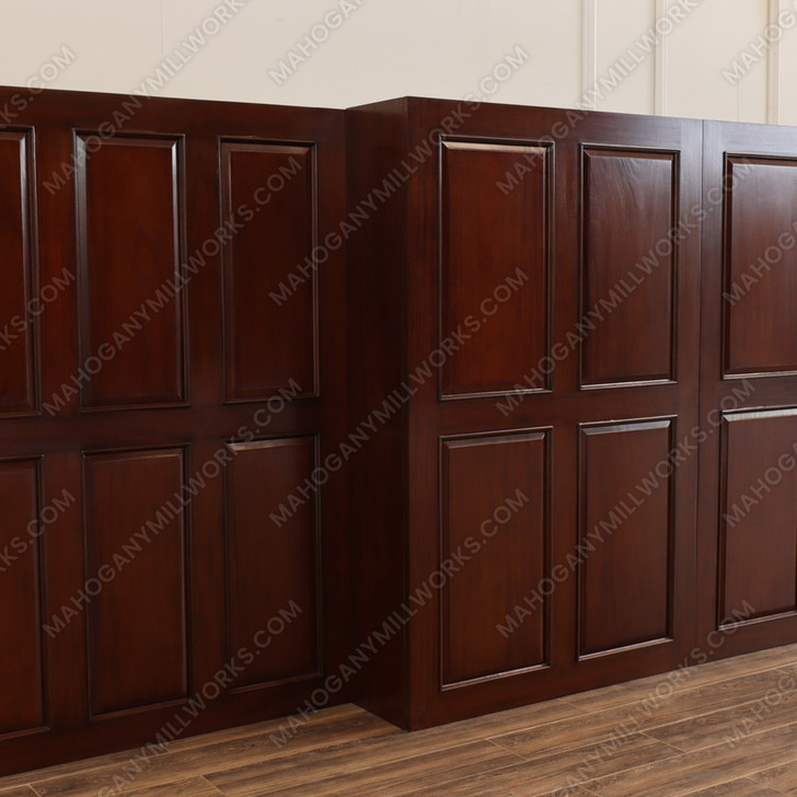 Custom Mahogany Wall Panels