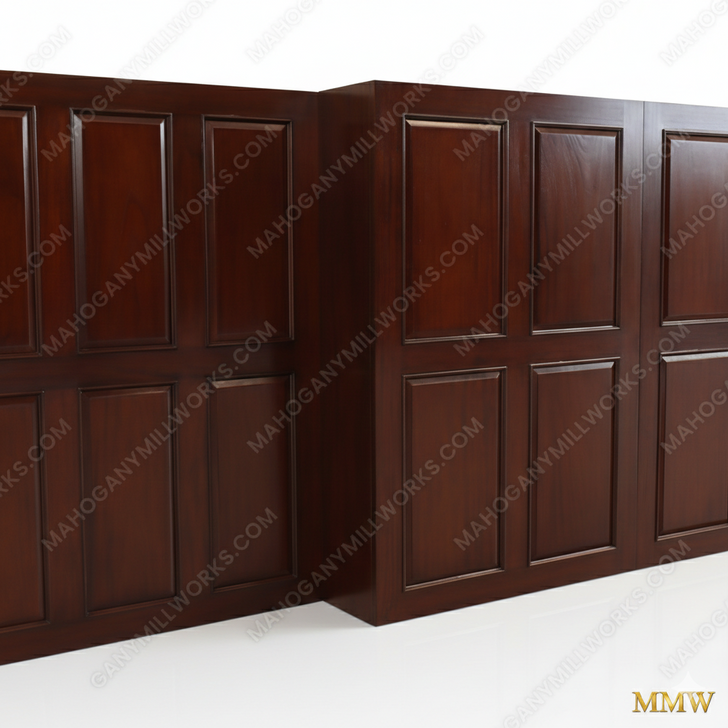 Custom Mahogany Wall Panels
