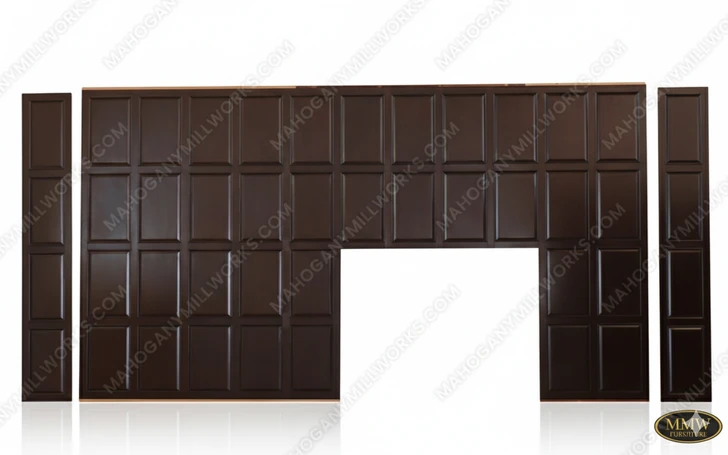 Mahogany Wall Panels (1 set - 44 wall panels)
