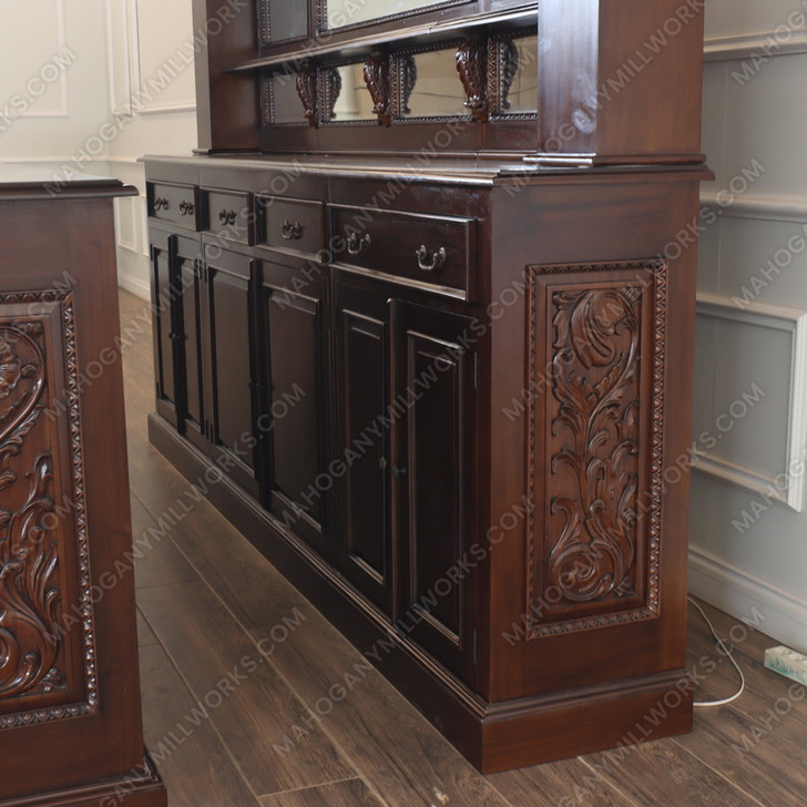 10ft Custom Gothic Canopy Saloon Pub Bar w/ Stained Glass Ceilings