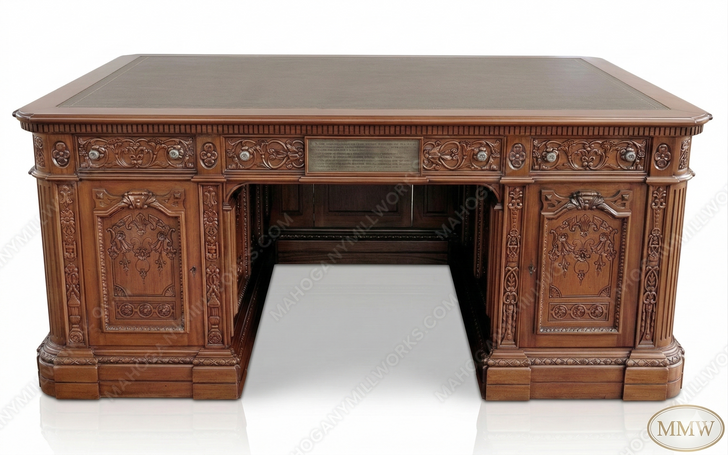 6ft Resolute Desk w/ Leather Top (72" X 36")