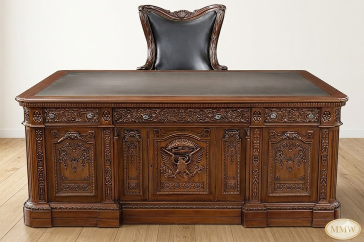 6ft Resolute Desk w/ Leather Top (72" X 36")