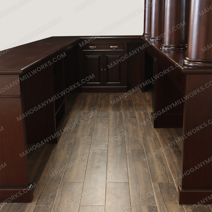 16ft Mahogany L-Shape Brunswick Saloon Pub Bar