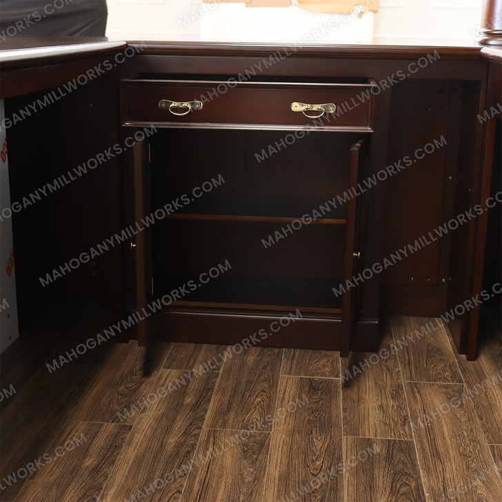 16ft Mahogany L-Shape Brunswick Saloon Pub Bar