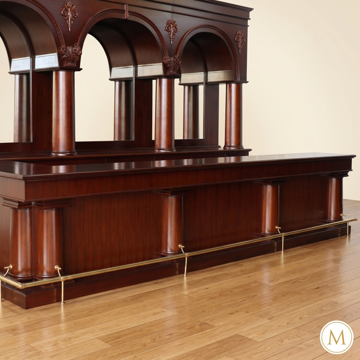 16ft Mahogany L-Shape Brunswick Saloon Pub Bar