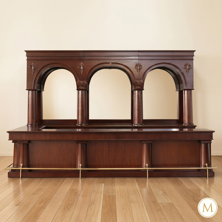16ft Mahogany L-Shape Brunswick Saloon Pub Bar