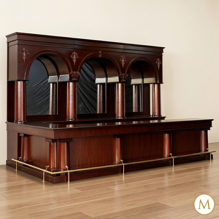 16ft Mahogany L-Shape Brunswick Saloon Pub Bar