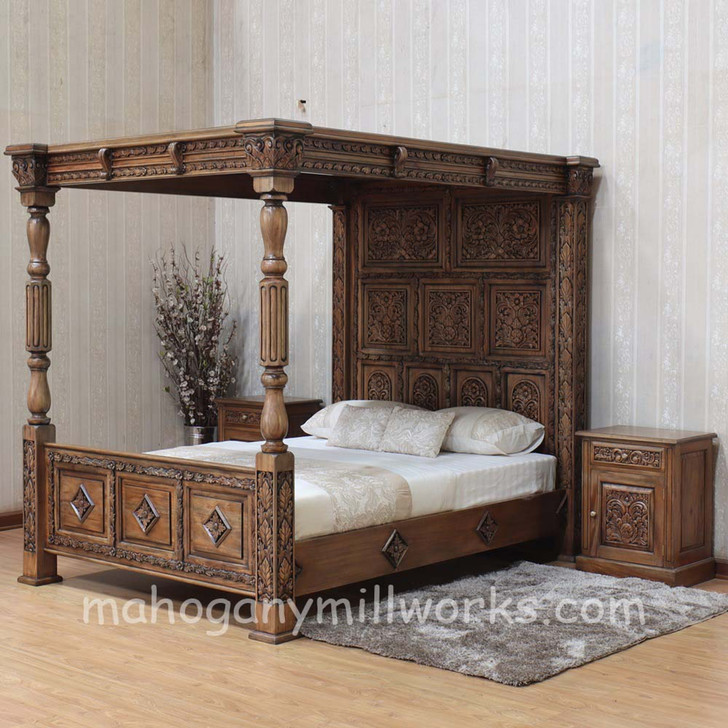 Ancestral Canopy Bed (4 finish options)