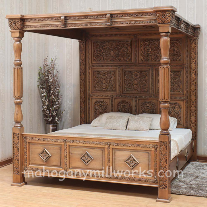 Ancestral Canopy Bed (4 finish options)
