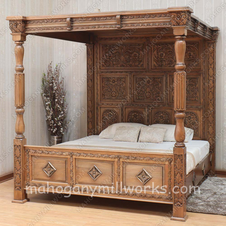Ancestral Canopy Bed (4 finish options)