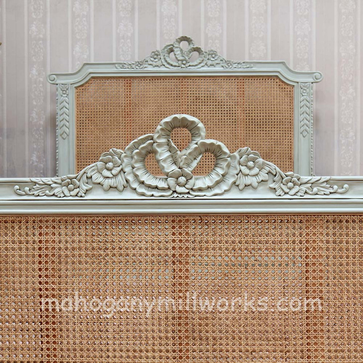 Antoinette Bed with Wicker Panel