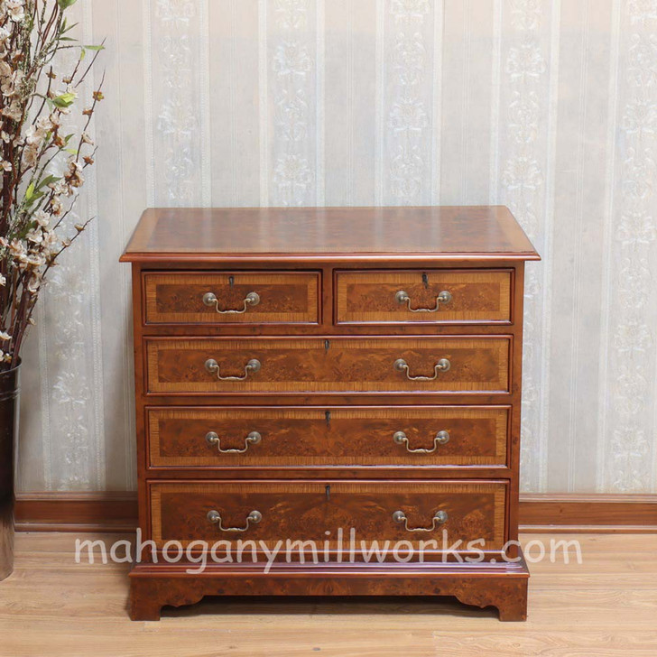 English Chest Of Drawers w/ Inlay