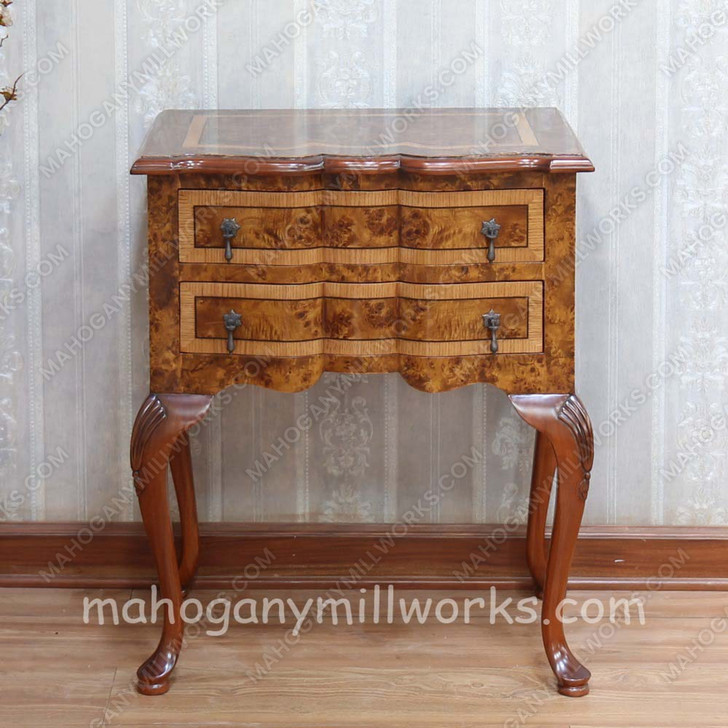 2 Drawer Inlay Occasional Table
