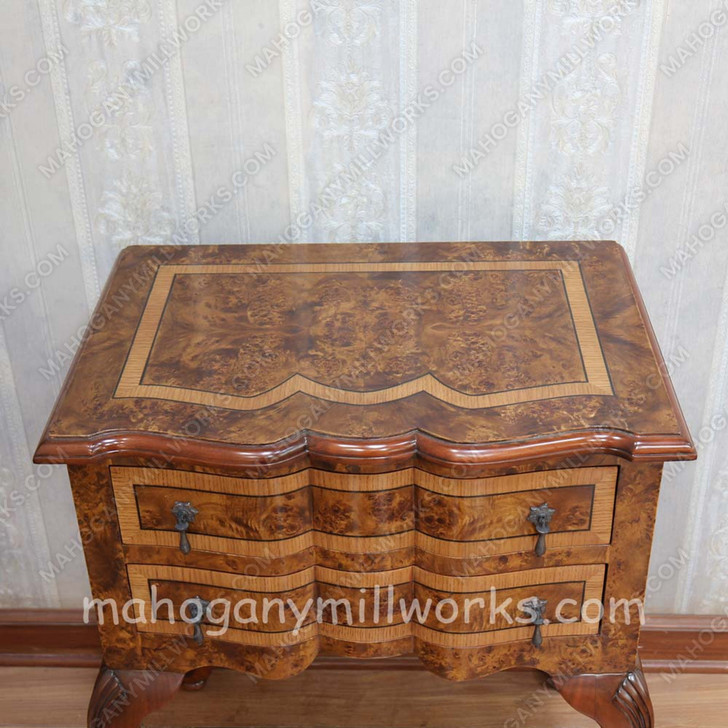 2 Drawer Inlay Occasional Table