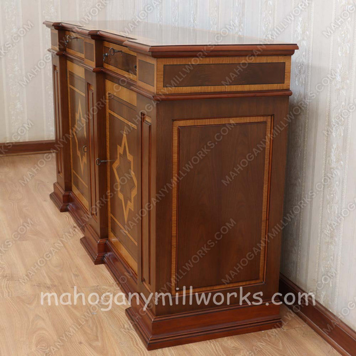 Inlay Credenza Cabinet