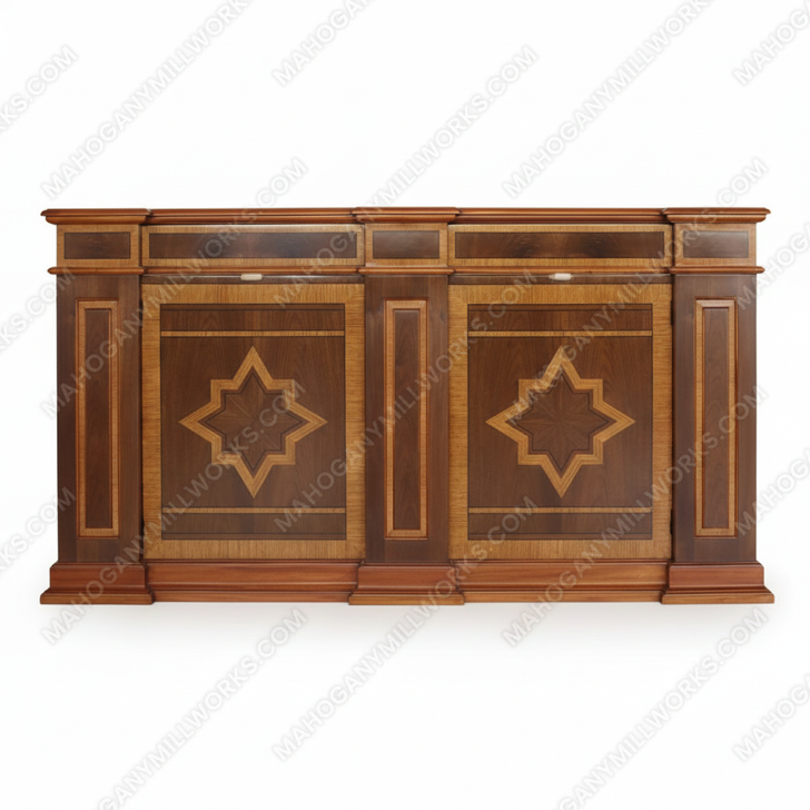Inlay Credenza Cabinet