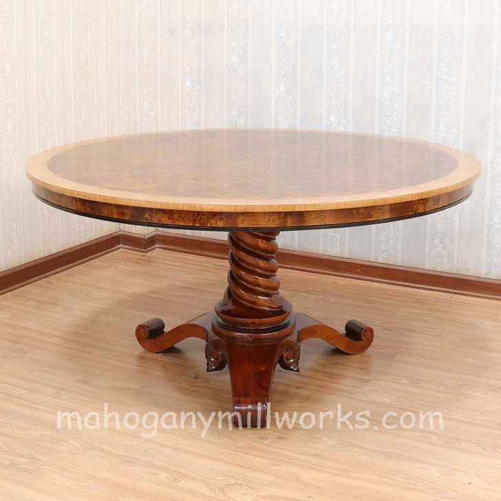 PU Walnut Dining Table