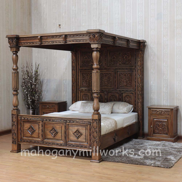 Ancestral Canopy Bed - Set of 3