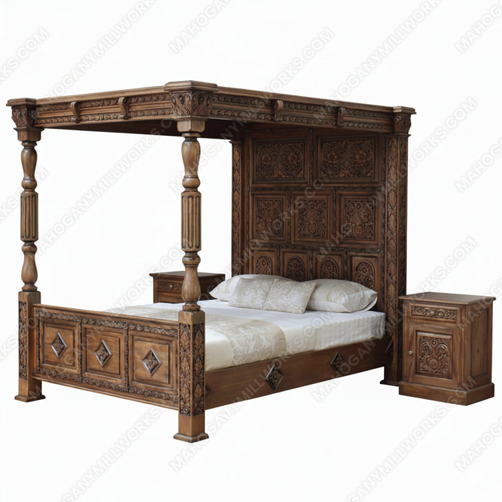 Ancestral Canopy Bed - Set of 3