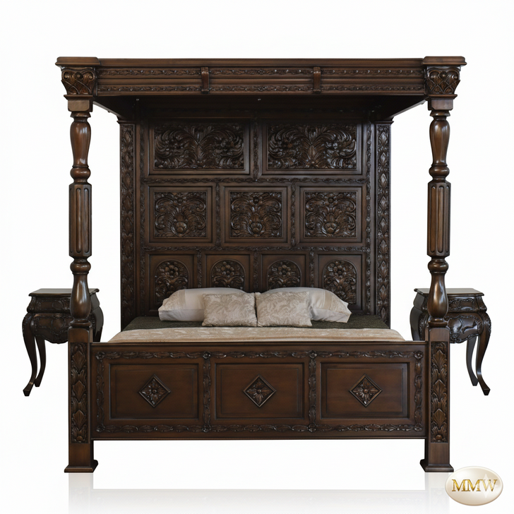 3pc Ancestral Canopy Bed room set
