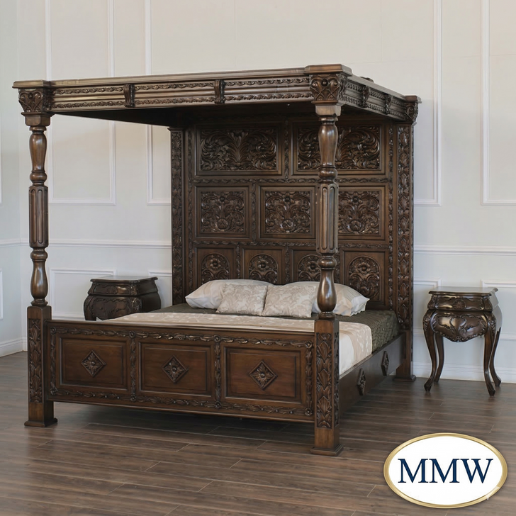 3pc Ancestral Canopy Bed room set