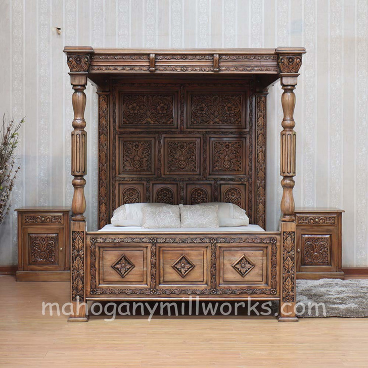 3pc Ancestral Canopy Bed room set