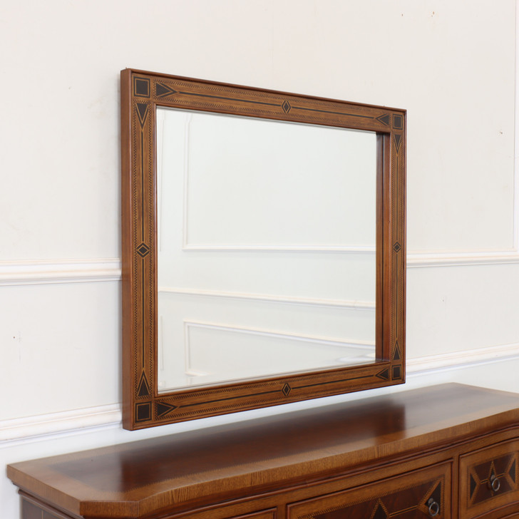 Egyptian Mappa Burl  Inlay Dresser w/ Mirror