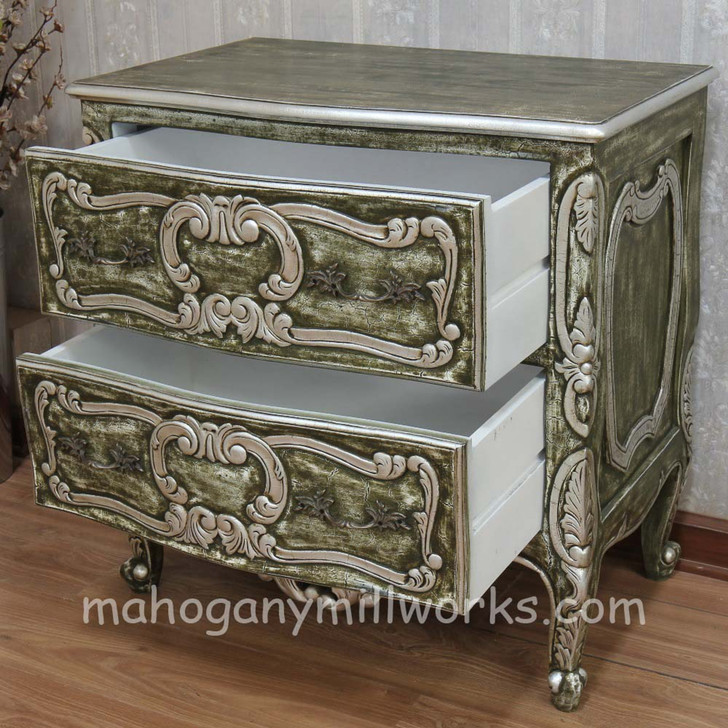 Painted Florentine Venetian 2 Drawer Chest