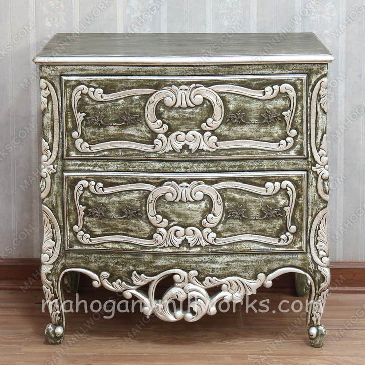 3pc Painted Florentine Venetian Bedroom Set