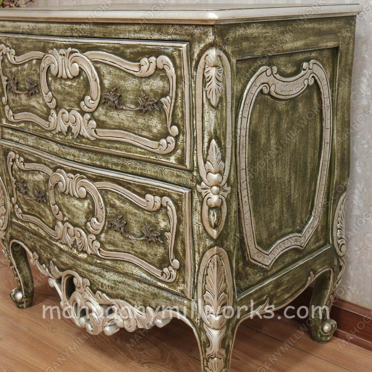3pc Painted Florentine Venetian Bedroom Set