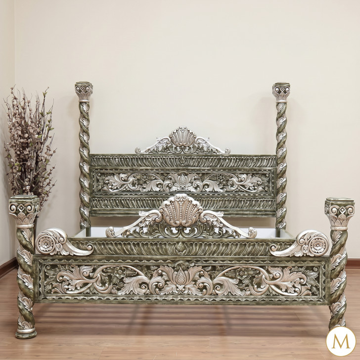 3pc Painted Florentine Venetian Bedroom Set