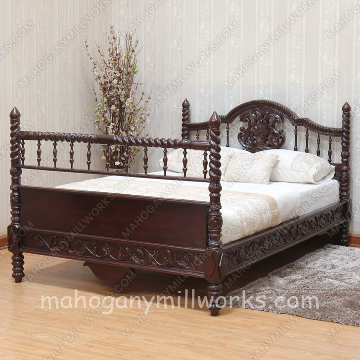 Dark Walnut Turkish Bed