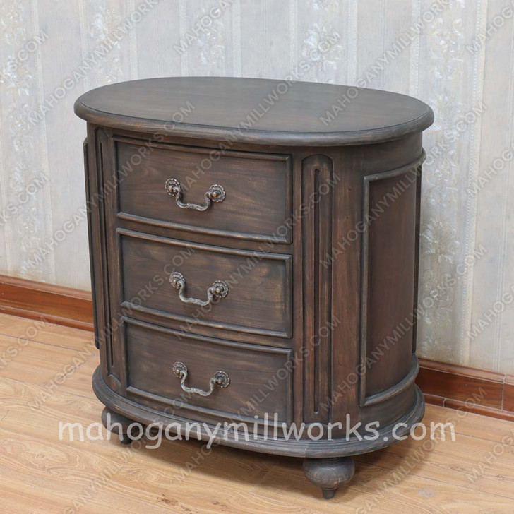 4pc Charcoal Safari Bedroom Set w/ Velvet Headboard