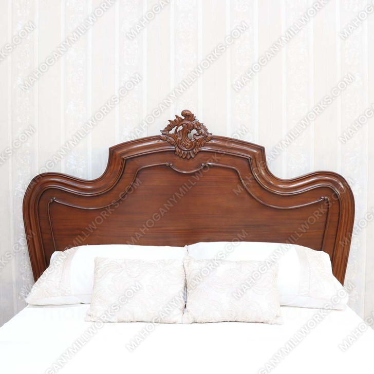 Walnut Louis Carved Bed