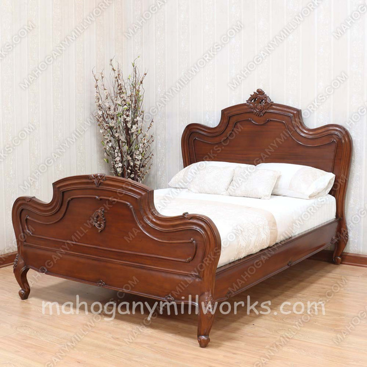 Walnut NC Louis Carved Bed
