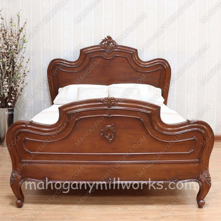 Walnut NC Louis Carved Bed