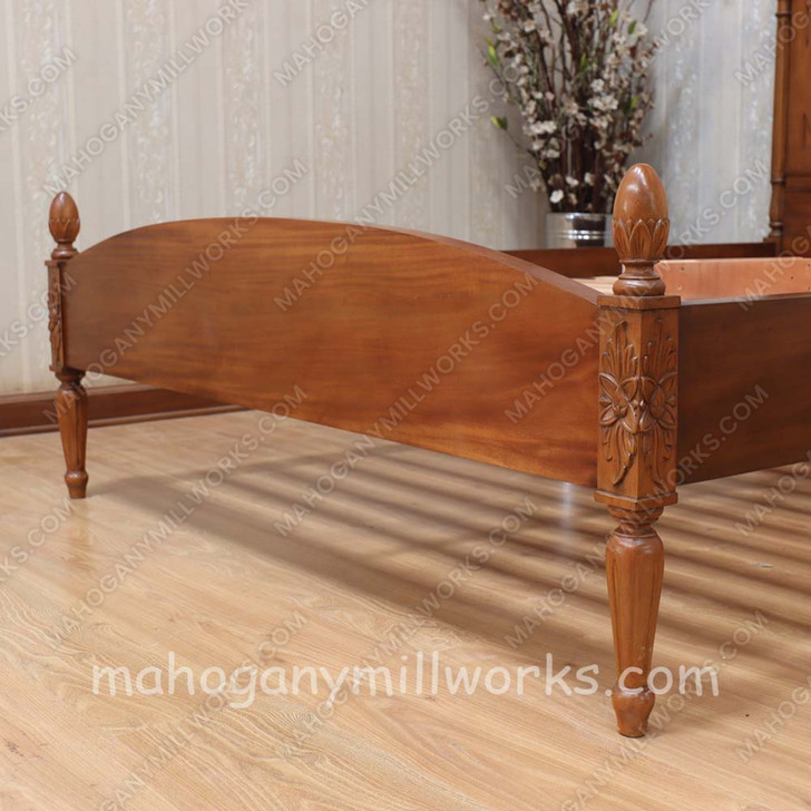 French Josephine Bed With Wicker Panel