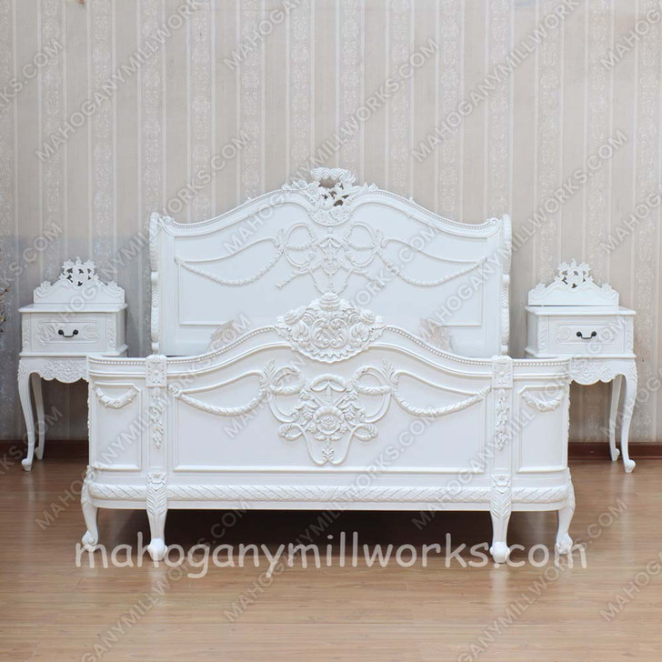 3pc Painted French Napoleon Bedroom Set