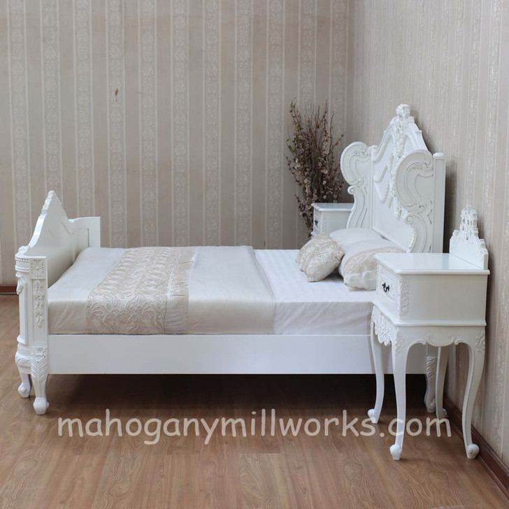 3pc Painted French Napoleon Bedroom Set
