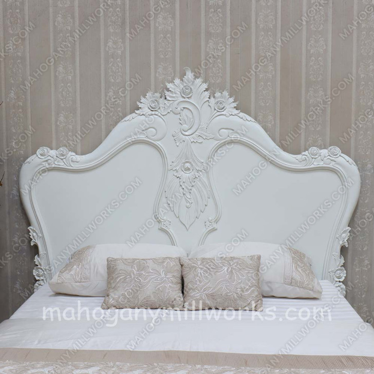 Painted White Baroque Bed