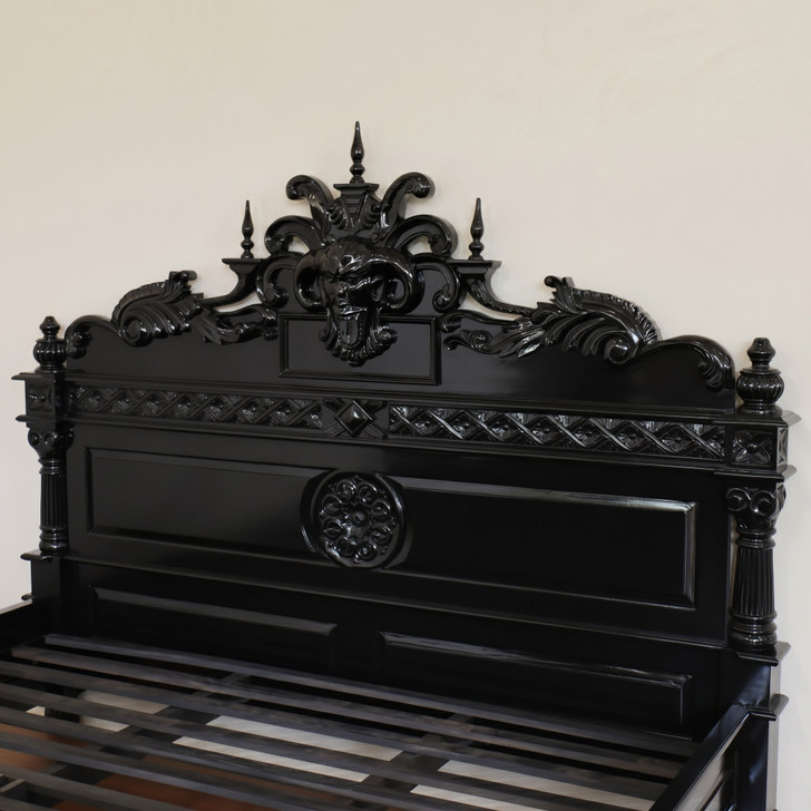 5pc Black Gothic Gargoyle Bedroom Set