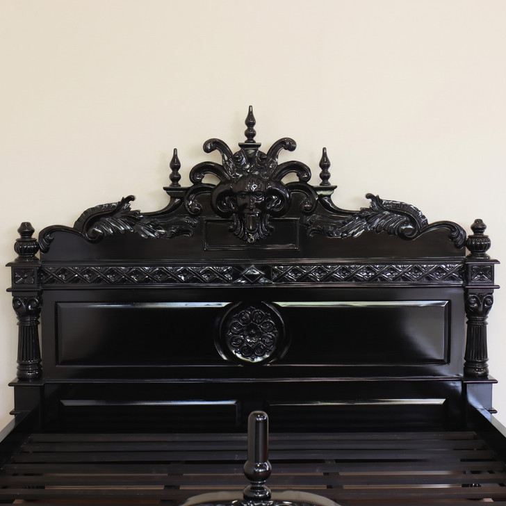 5pc Black Gothic Gargoyle Bedroom Set