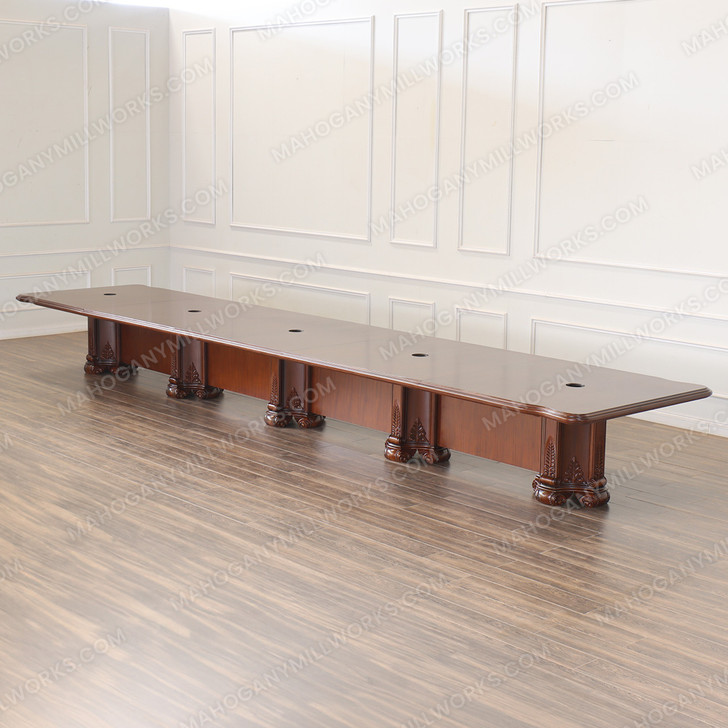 24ft Walnut Executive Conference Room Table