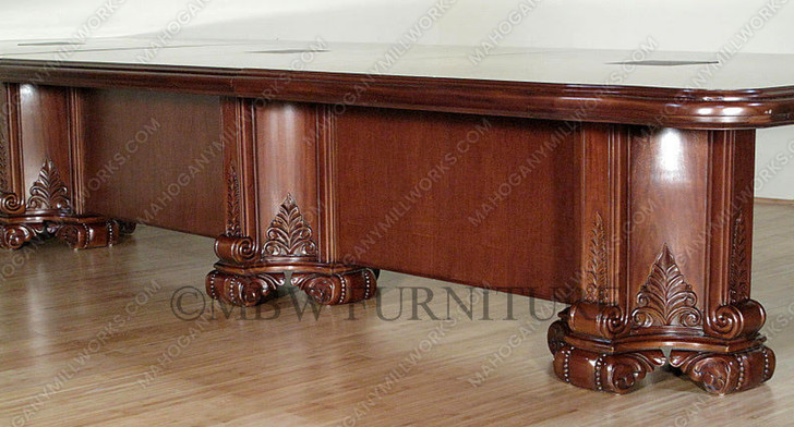 24ft Walnut Executive Conference Room Table