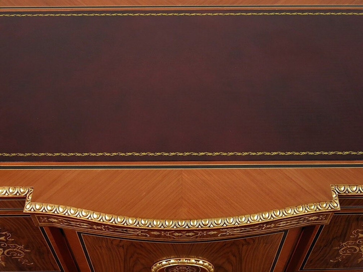 French Empire Executive's Desk w/ Leather Top