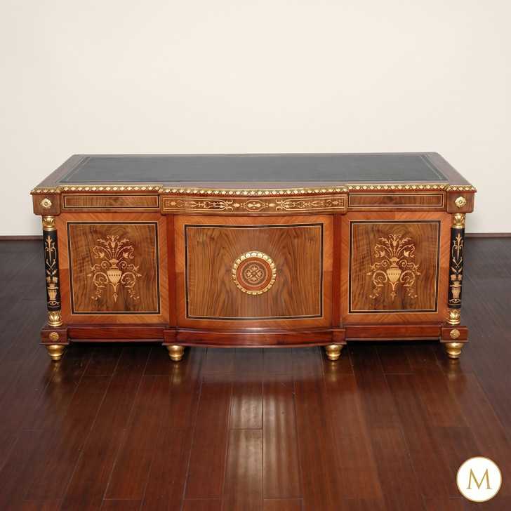 French Empire Executive's Desk w/ Leather Top