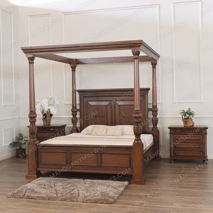 Casablanca 3pc Four Post Canopy Bedroom Set