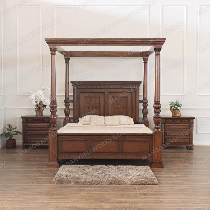 Casablanca 3pc Four Post Canopy Bedroom Set