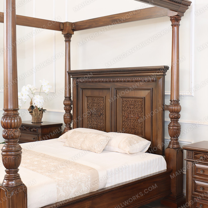 Casablanca 3pc Four Post Canopy Bedroom Set